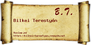 Bilkei Terestyén névjegykártya